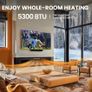 900W 1800W Heat Output, Ultra-Slim Wall-Mounted or Recessed Electric Fireplace Inserts with App & Remote Control, Timer, 20 Flame Colors Black Image 2