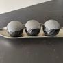 Silver Pea Pod Decorative Tray with Spheres Image 2