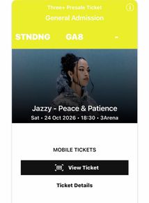 Jazzy Standing 1 ticket