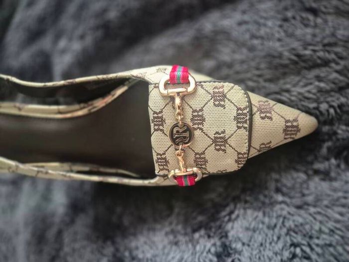 River Island Monogram heels