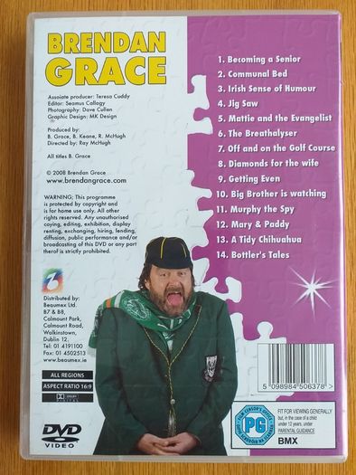 Brendan Grace Funny Man DvD Video