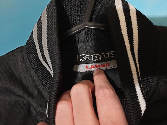 kappa black orange large medium jacket
