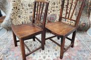 Pair of antique oak chairs circa 1800