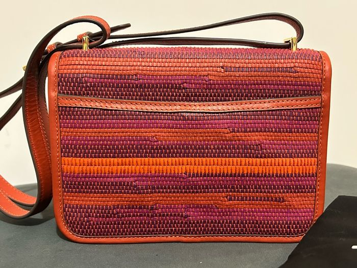 Ralph Lauren Striped Leather Bag