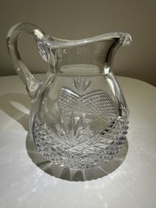 Dublin Crystal cut jug - signed on base