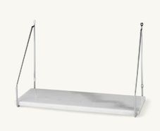 Marble shelf with gold arms