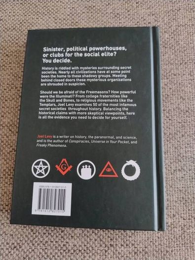 Secret Societies 50 of the worlds most notorious organisations and how to join them by Joel Levy hardback 2019 in very good condition FREE STANDARD POSTAGE INCLUDED