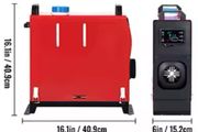 New 5kw- 8KW Diesel Air Heater All in One 12V Diesel Parking Heater Silencer with LCD Switch for RV Motorhome Bus and Trailer