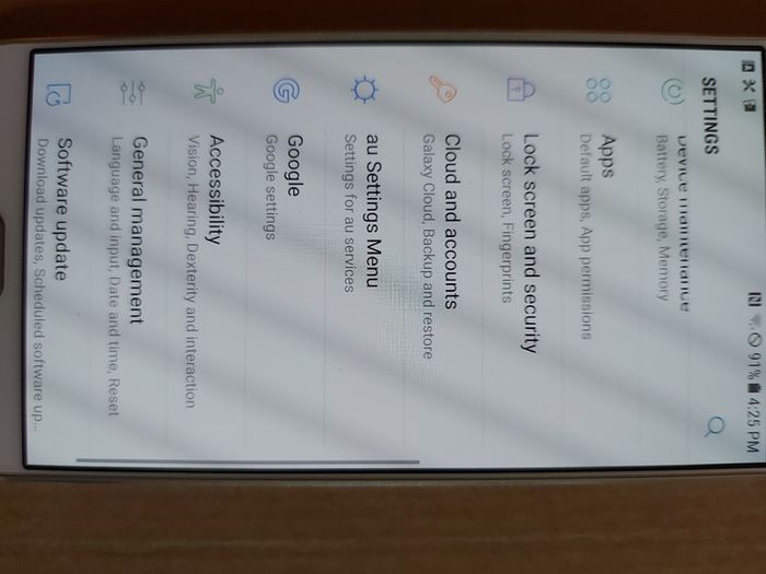 Samsung Galaxy A8, 32GB, 2GB Ram, Model SCV32, Android 7.0, in excellent cosmetic and working Condition