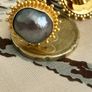 Carolyn Tyler Designer 22ct Gold & Tahitian Pearl Earrings Image 9