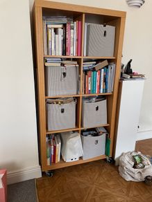 bookcase very sturdy on wheels