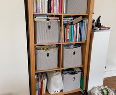 bookcase very sturdy on wheels