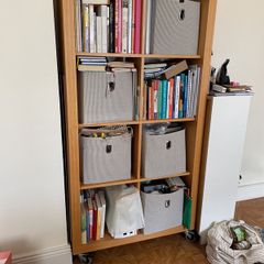 bookcase very sturdy on wheels