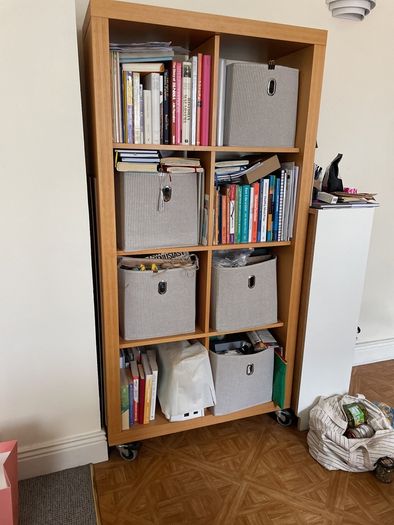 bookcase very sturdy on wheels