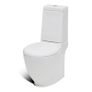 Stand Toilet & Bidet Set White Ceramic Image 3