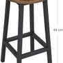 Set of 2 Bar Stools Kitchen Chairs - Free Delivery Nationwide Image 3