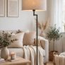 2x Large Drum Lampshades in Duck Egg as New. Image 2