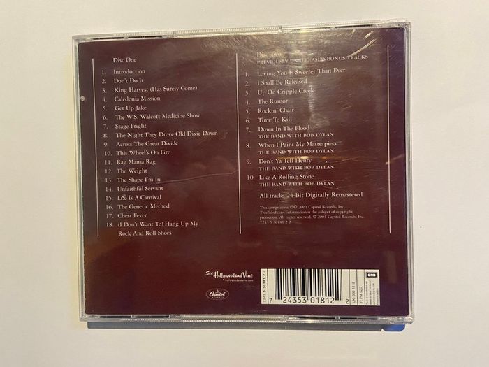 The Band Rock of ages Double CD In Concert
