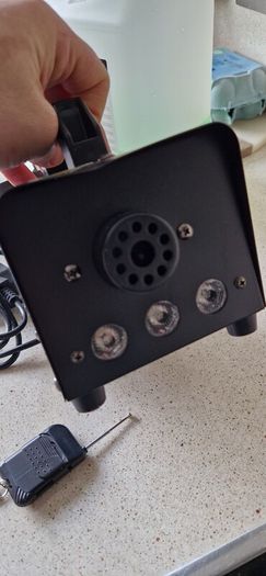 smoke machine package inc remote and fog