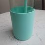 TRONCO Glass Tumbler with Bamboo lid Silicone Sleeve and Straw Image 5