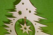 Christmas Xmas 3D Wooden Tree Craft Decoration Craft Decor