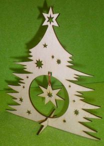 Christmas Xmas 3D Wooden Tree Craft Decoration Craft Decor