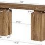 160 cm Long Console Table, Farmhouse Entrance Table Behind Couch, Wooden Foyer Table Image 2