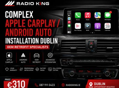 Complex Apple CarPlay / Android Auto Installation Dublin | OEM Retrofit Specialists