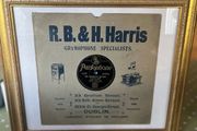 Vintage Framed 78 Speed Record