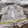 River island denim tweed wool mix set designer inspired jacket skirt suit S M skirt 12 co ord Image 8
