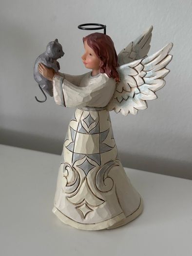 Jim Shore , adorable cat and an angel, Faithful friend,