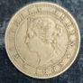 Jamaica 1862 "H"   Victoria One Penny Coin E.F condition Image 2