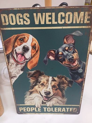 New metal signs 10 euro each small 7 euro each