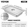 4 Pack Steam Table Pans 20.9 x 12.8 x 3.9 Inch Deep Steam Table Pan Full Size 13L Deep Food Container Stainless Steel Oven Tray Hotel Pans Anti-Jam Steam Table Food Pan Image 5