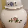Vintage Aynsley Fine Bone China Ginger Jar | Wild Tudor Floral Covered Urn Image 4
