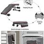 Weight Bench, 660LB/300KG Adjustable Foldable Strength Training Bench, Utility Incline Decline Bench for Full Body Workout- Integrated Structure Updated Image 2