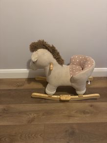 Wooden rocking horse