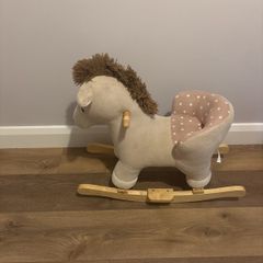 Wooden rocking horse