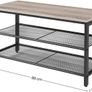 New Shoe Rack Bench With Mesh Shelves - FREE P&P Image 5