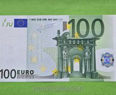 Italy 2002 year 100 Euro banknote.