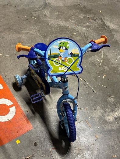 Bluey 2in1 Training Bike 2 in 1 10 Inch Training Bike, Youth Unisex, Blue, 10 Inch