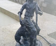 Shepherd Boy Lamp, (no shade)