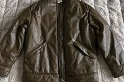 H&amp;M Leather Bomber Jacket