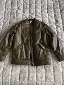 H&M Leather Bomber Jacket