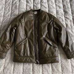 H&M Leather Bomber Jacket