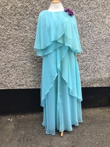 Vintage Chiffon (I think ) lined long  dress