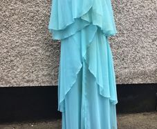 Vintage Chiffon (I think ) lined long  dress