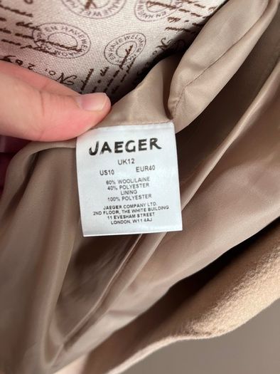 Jaeger Wool Blend Camel Coat