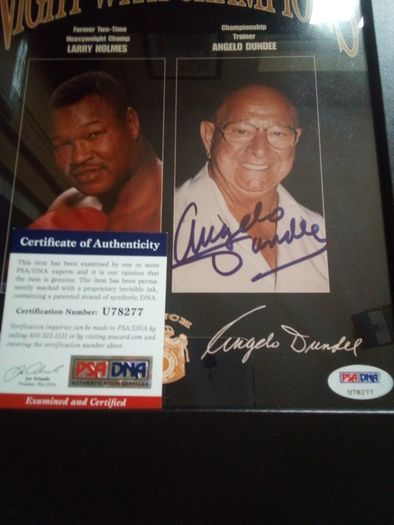 Angelo Dundee Signed Photo Ali's Trainer