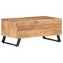 Coffee Table 90x50x40 cm Solid Acacia Wood with Live Edges Image 5